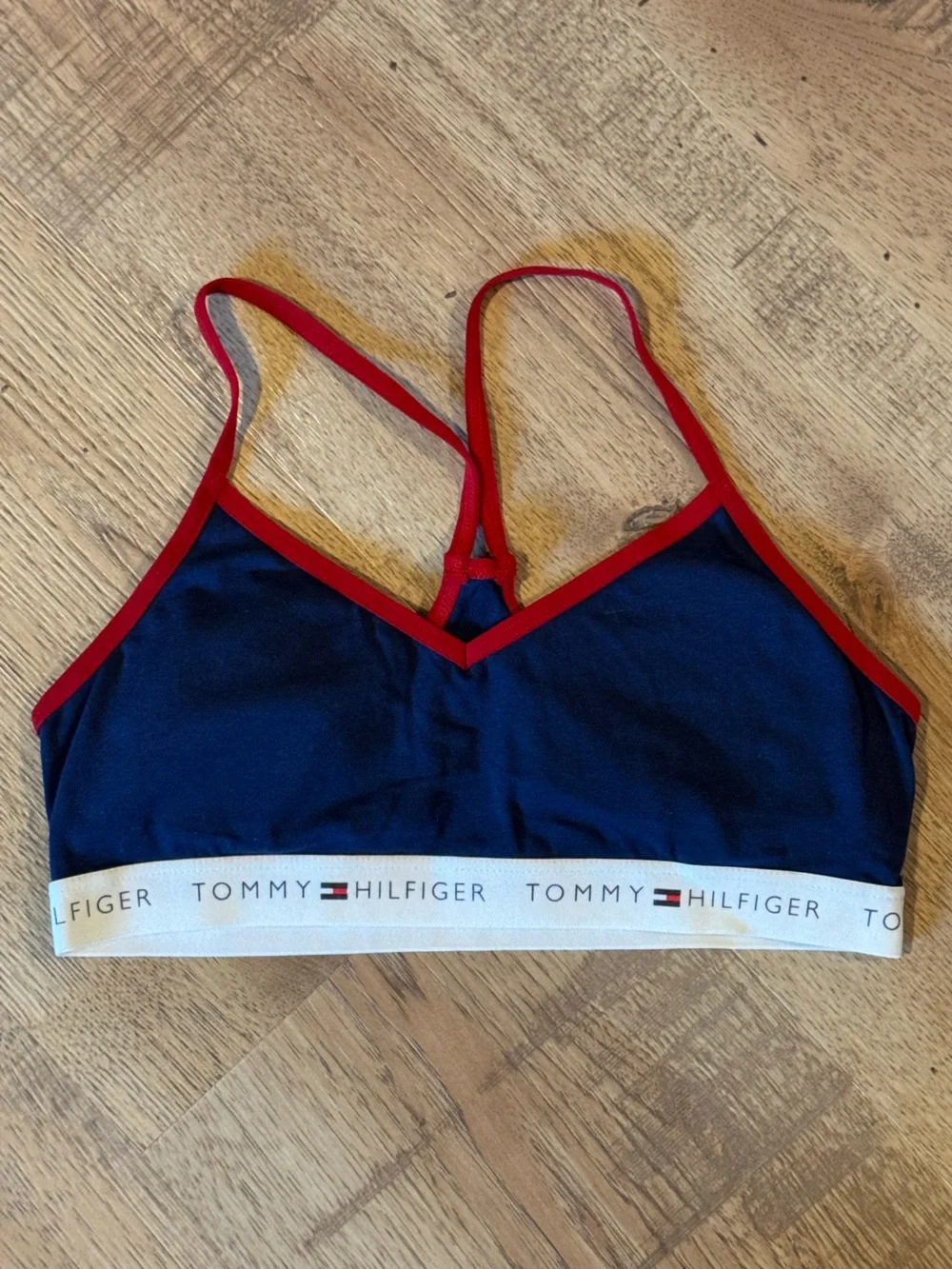 Tommy Hilfiger Girls 3 Pack Bralette Set Size L 12/14 Cotton Logo Band